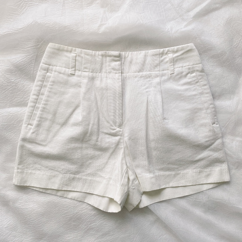Loft White High Waist Shorts